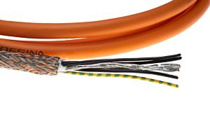 Kabel zasilający do silników frezarskich 4 x 0.75 + 2 x (2 x 0.34)