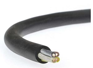 Kabel zasilający OW 4x2.5 mm2, 300/500 V, okrągły