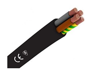 Kabel zasilający OW 4x4 mm2, 300/500 V, okrągły