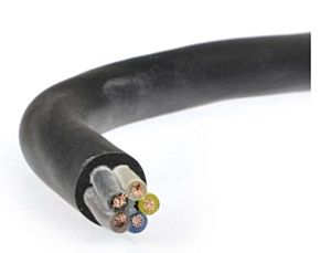 Kabel zasilający OW 5x2.5 mm2, 300/500 V, okrągły