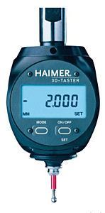 Cyfrowy uniwersalny czujnik zegarowy 3D Haimer, IP64, trzpień mocujący ∅20 mm