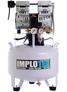 Bezolejowy, cichy kompresor IMPLOTEX, 55 dB, 850 W, 30 L