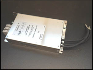 Filtr przeciwzakłóceniowy Rasmi, 100 A, 230 VAC, trójfazowy, do falowników 15 kW