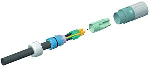 Kabel połączeniowy do elektrowrzecion Mechatron z wtyczką M17,  4 x 1.5 mm²