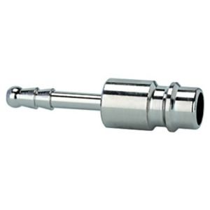 Króciec do szybkozłącza z króćcem na wąż, NW 7.2 - 7.8, niklowany mosiądz, Riegler